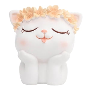 Bothyi - Arreglo Floral De Jarrón De Mesa Con Orificio De Drenaje, Portalápices, Bonsái Para Gato Doméstico