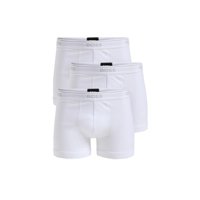 Bóxer Brief Boss Hugo Para Hombre 3-Pack De Algodón Blanco