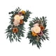 thumbnail image 3 of 2 Piezas Guirnalda para Arco de Boda Flores Artificiales Arreglo de Rosas de Seda Decoración de Centro de Mesa Adecuada para Ceremonias Recepciones Fo Marrón, 3 of 5