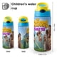 thumbnail image 2 of Los Croods Botella de Agua con Tapa Pop Top de Un Toque, Acero Inoxidable, a Prueba de Fugas, para Deportes, Botella Infantil azul 12 oz, 2 of 6