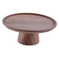 Bothyi - Soporte De Pastel De Madera Plato De Exhibición De Postre Bandeja De Servicio Para Tartas De Mesa Boda L