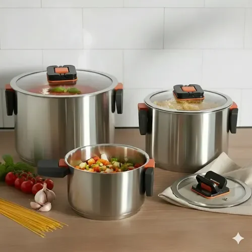 Bateria De Cocina 6 Piezas Spazio Vitta