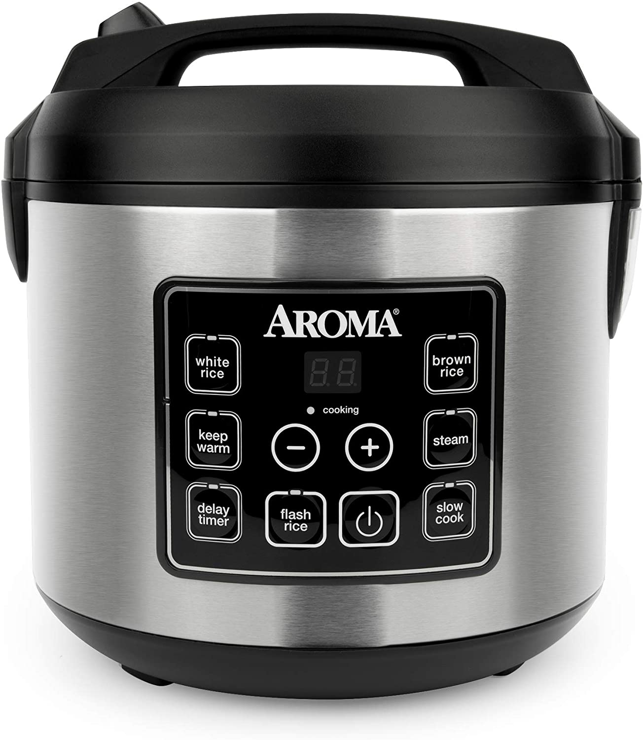 Aroma Housewares Olla Arrocera Digital 3 En 1 20 Tazas Cocinadas 10 Tazas Sin Cocinar
