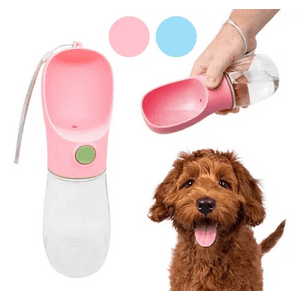 Genérico - Dispensadora De Agua Portátil Para Mascotas 258Ml Color Rosa