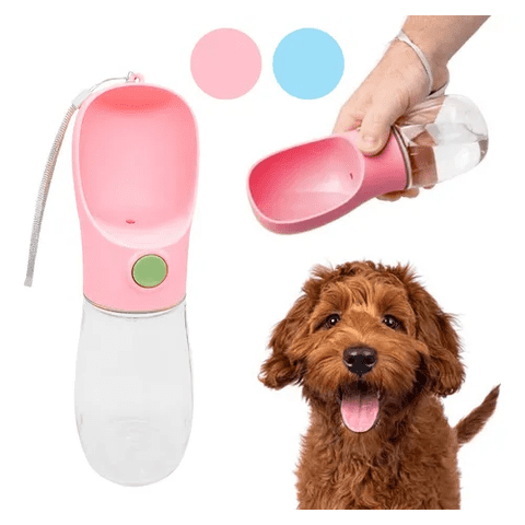 Genérico - Dispensadora De Agua Portátil Para Mascotas 258Ml Color Rosa