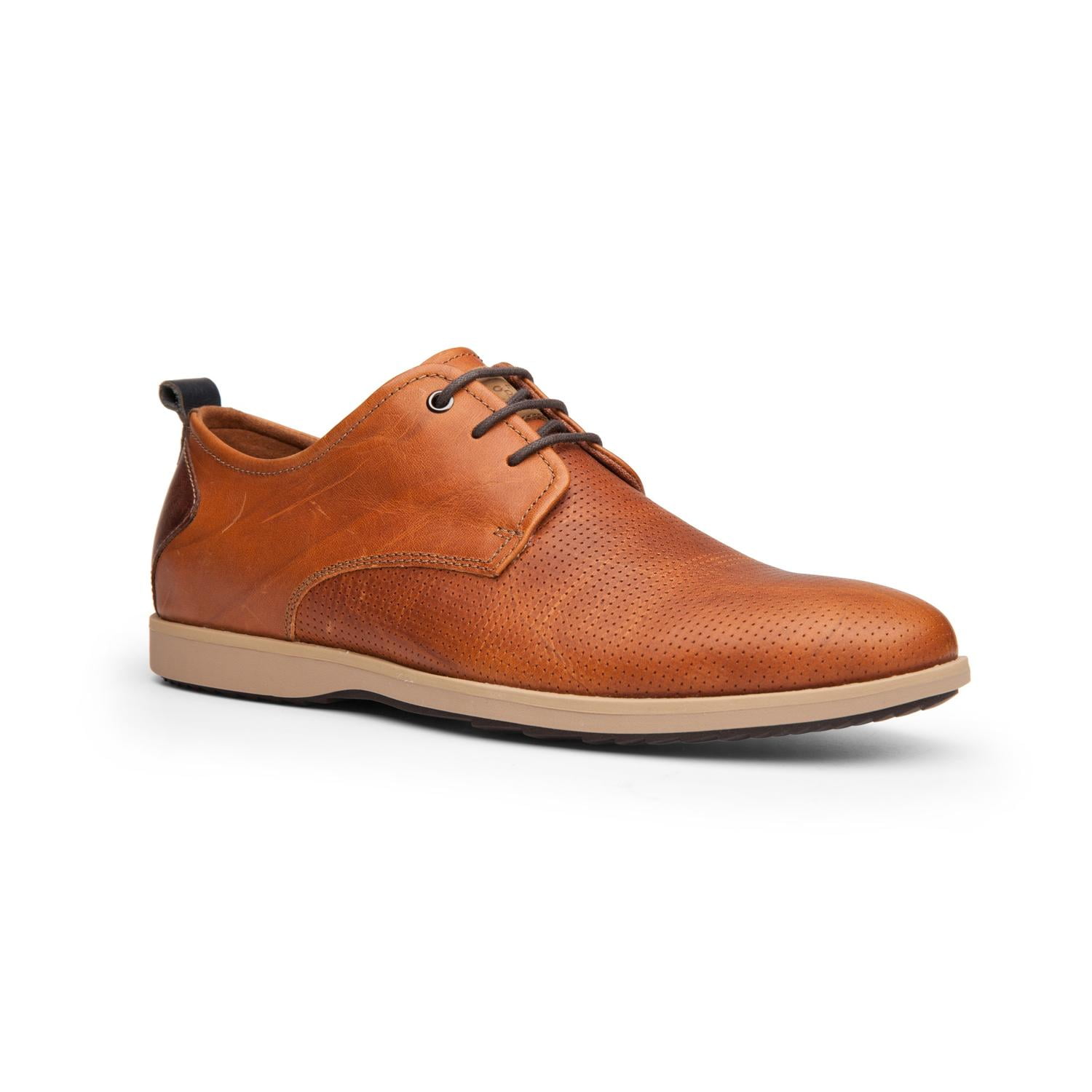 Zapato Formal Casual Hombre Cuero Denver-0-01 Cardinale Marron Claro 39