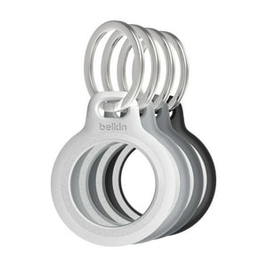 Soporte Para Airtag Belkin Reflective Secure Con Llavero, Paquete De 4