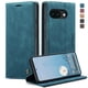 thumbnail image 3 of Funda FOXDOCK cartera de cuero retro para FOXDOCK Google Pixel 10a – Resistente a golpes, ranuras para tarjetas – azul, 3 of 5