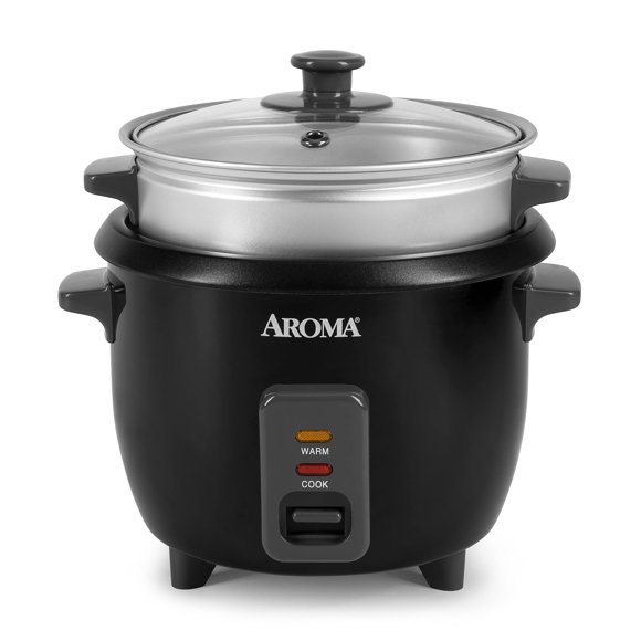 Arrocera Aroma Housewares ARC-363-1NGB, 0,6 L, 3 tazas, color negro