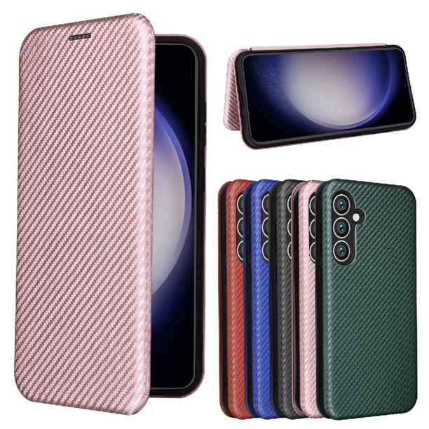 Funda Flip para FOXDOCK Samsung Galaxy S23 FE 5G - Funda magnética de negocios, funda protectora delgada