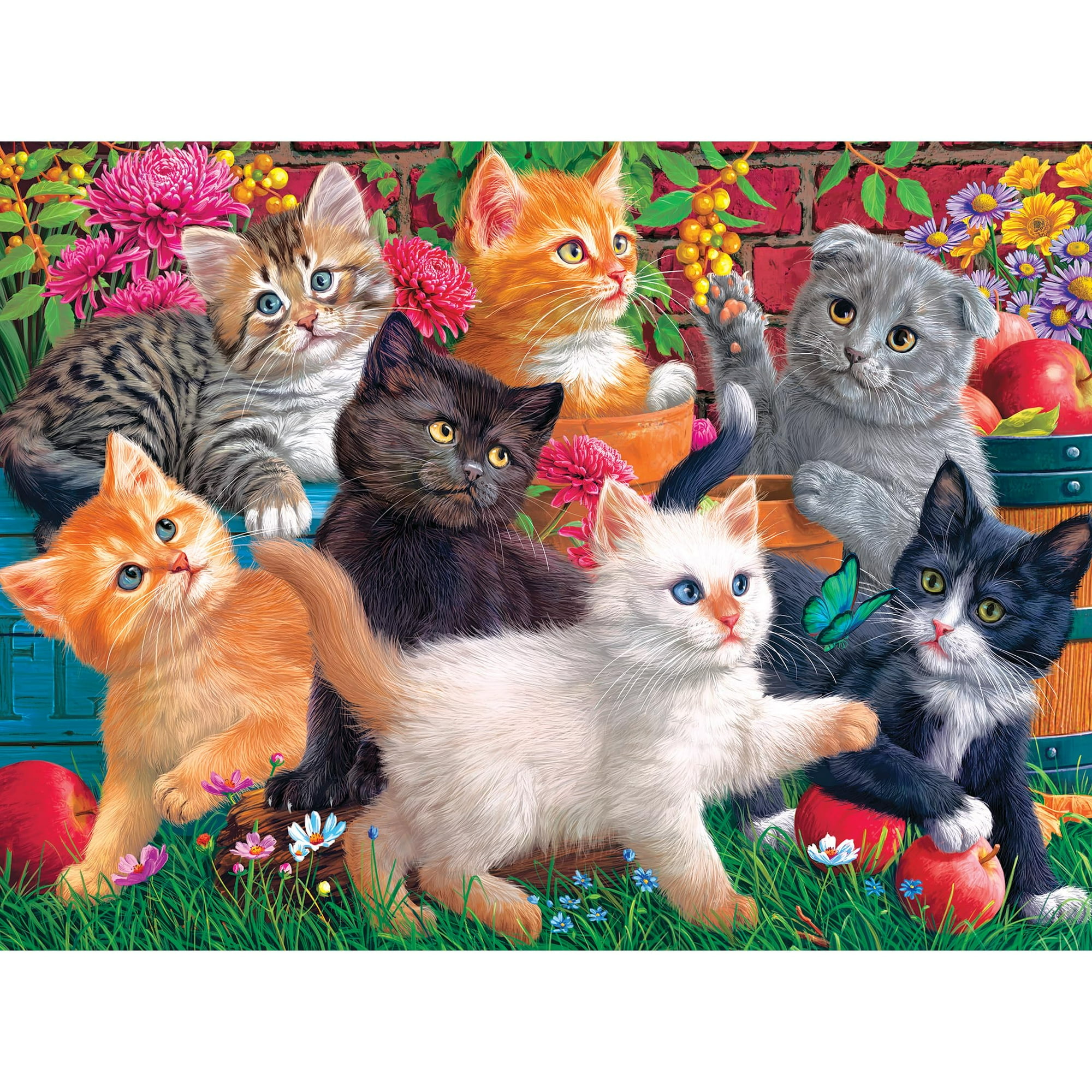 Rompecabezas Roseart Fancy Cats Kittens At Play 750 Piezas