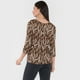 thumbnail image 2 of Polera Mujer Manga 3/4 Focal Animal Print Beige Corona, 2 of 5