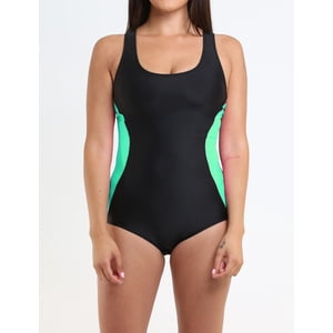 Samia - Traje De Baño Verde Con Espalda Tipo Nadador