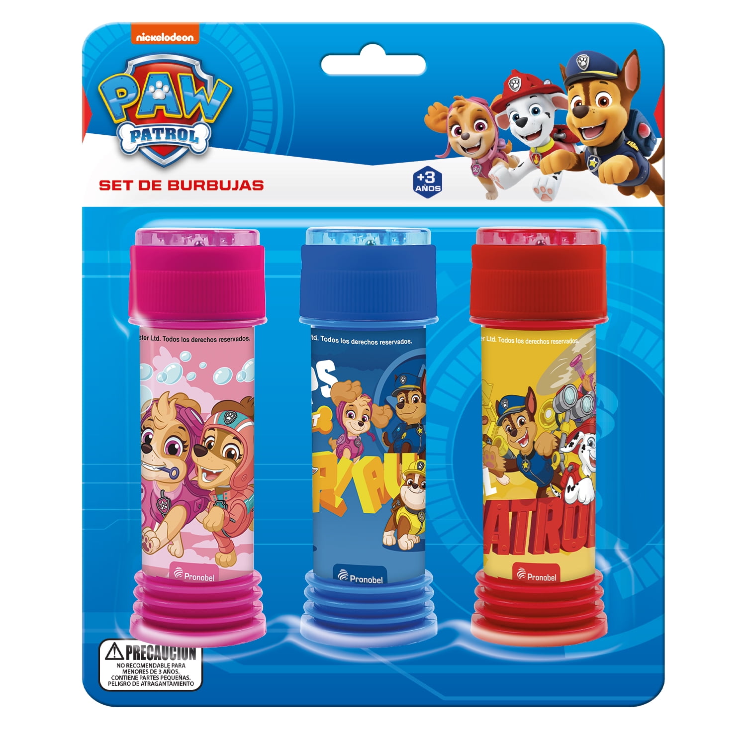 Set De Burbujas Con Personajes Paw Patrol Pronobel