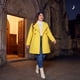thumbnail image 3 of Abrigos de invierno de talla grande para mujer de Agnes Orinda, chaqueta de abrigo de doble botonadura, 2X amarillo, 3 of 8