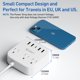 thumbnail image 3 of Adaptador Power Strip (ee Uu ) A Reino Unido Y Europa Con Usb C 4 Usb, 3 of 6