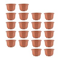 Ioensy - 20 Macetas Modernas Con Orificios De Drenaje Para Estantería, Balcón, Escritorio, 15 X 9 Cm