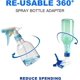 thumbnail image 5 of Adaptador botella spray universal 360° 3 pack tubo lastrado bola pulverizador invertido, 5 of 7