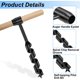 thumbnail image 3 of 4 Pcs mano Auger madera taladro,Bushcraft mano Auger llave madera Auger supervivencia colonos llave herramienta Bushcraft engranaje para acampar, al aire libre, senderismo, trabajo de la mad, 3 of 3