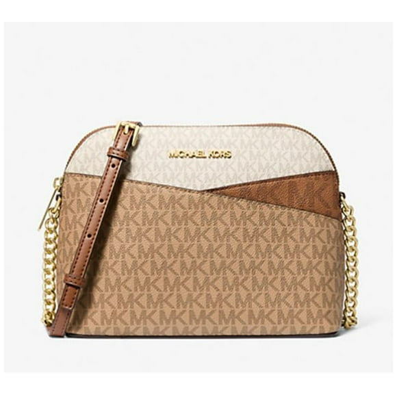 Cartera Michael Kors Jet Set Travel M Crossbody Bag, Color Camel Multi