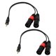thumbnail image 3 of 2 Piezas De 3,5 Mm Estéreo 1/8 "a Doble Macho XLR Cable De Conexión Divisor, 3 of 3