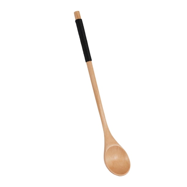 Cuchara de mango largo, cubiertos, cuchara de café, regalos de inauguración de la casa, cuchara de té de madera portátil para viajes, Picnic, cocina, B