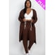 thumbnail image 1 of Conjunto de Cárdigan Largo y Leggings de Canalé de Talla Grande, 1 of 2