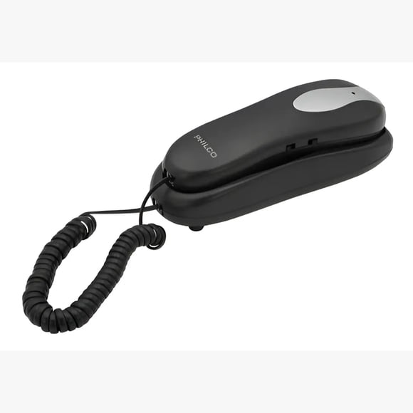 Telefono Modelo Tipo Gondola Fijo Sobremesa O Pared Philco Color Negro/plata Telefono