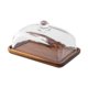 thumbnail image 2 of Soporte Para Tartas Con Tapa De Cristal, Mantequillera, Plato De Postre Para Bodas, Madera De Acacia, 2 of 5