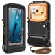 thumbnail image 1 of Carcasa Submarina YIXXI para iPhone 15 m Impermeable Negro Naranja, 1 of 9
