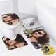 thumbnail image 4 of Hozier-theme 4-Piece Shower Curtain Set with Rugs, Waterproof Bathroom Decor Set Includes Bath Mat, U-Shaped Rug, Toilet Lid Cover and Curtain with Hooks, 4 of 6