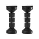 thumbnail image 1 of Topes de cabecera de 2 uds., fácil instalación, tapones de ruido para cama, soporte de marco de cama ajustable para camas, cabecera, pared, sofá, Negro, 1 of 5