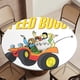 thumbnail image 5 of Speed Buggy-theme Fitted Round Tablecloths Elastic Edged Table Covers Waterproof Table Cloth for Kitchen Holiday Party Tables Decor 150cm, 5 of 6