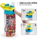 thumbnail image 4 of Mecánico Botella de Agua con Tapa Pop Top de Un Toque, Acero Inoxidable, a Prueba de Fugas, para Deportes, Botella Infantil azul 12 oz, 4 of 6