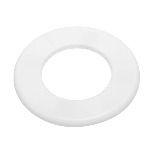 Placa de Escudo Autoadhesiva con Hebillas para Decoración de Tuberías de Cocina y Baño Uxcell Wall Split Flange Blanca 3.07"