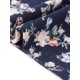 thumbnail image 5 of Agnes Orinda Blusas de Talla Grande para Mujeres Estampado Floral Manga Corta Cuello Redondo Suelto Casual Básico Camiseta 4X Azul Marino, 5 of 6