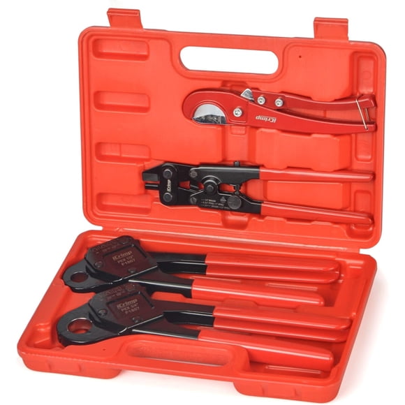 Kit Crimpadora PEX iCrimp de 5 Piezas, Media y Tres Cuartos de Pulgada