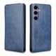 thumbnail image 1 of Funda tipo folio para Samsung Galaxy S24 Plus con soporte magnético y protección para la cámara Azul, 1 of 6