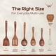 thumbnail image 3 of Juego de utensilios de cocina de madera WOODLANDS USA de teca, 7 piezas, 3 of 8