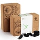 thumbnail image 1 of Bloques de yoga Overmont, 2 unidades, corcho natural con correa de 2,5 m, 1 of 7