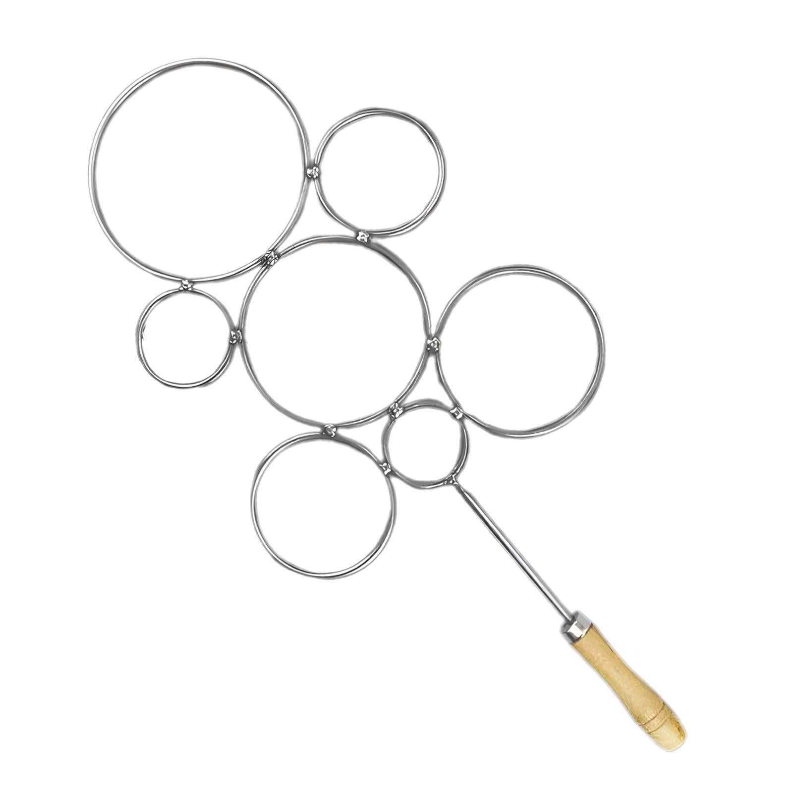 Magideal - Cortador De Botellas De Vidrio, Círculo Redondo De Acero Inoxidable, Versátil, Resistente, Portátil, Herramienta De Bricolaje Premium, Mango De Madera 7 Círculo