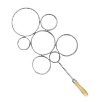 Magideal - Cortador De Botellas De Vidrio, Círculo Redondo De Acero Inoxidable, Versátil, Resistente, Portátil, Herramienta De Bricolaje Premium, Mango De Madera 7 Círculo