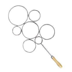 Magideal - Cortador De Botellas De Vidrio, Círculo Redondo De Acero Inoxidable, Versátil, Resistente, Portátil, Herramienta De Bricolaje Premium, Mango De Madera 7 Círculo