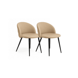 Habita2 Chile - Pack 2 Sillas Sitiales Nordic Lino Black - Beige