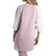 thumbnail image 3 of Jess de Meiko Vestido de Mujer Mangas Raglán Contraste 3/4 Estrellas Sobredimensionado Vestido Camiseta L Rosa, 3 of 6