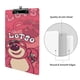thumbnail image 3 of Oso de Fresa Lotso Portapapeles de acrílico A4, tamaño carta estándar, carpeta con clip 31.8x 21.5CM para estudiantes, profesores y oficina, 3 of 6