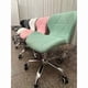 thumbnail image 3 of Silla de Escritorio Blanca Giratoria Regulable en Altura Eco Cuero con Ruedas, 3 of 5