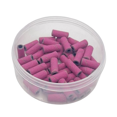 Magideal - 50 Mini Bandas De Lijado De Uñas, Herramienta De Manicura, Alta Dureza, Multifuncional, Pulido De Uñas Para Pulidores De Uñas Con Cojinetes De 3,1 Mm, Rojo 240