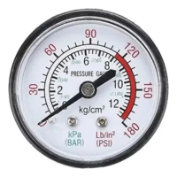 Erux - Manometro Compresor (Grande) 180Psi - 12Mmmanometro Compresor (Grande) 180Psi - 12Mm