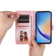 thumbnail image 4 of Funda tipo cartera FOXDOCK para Samsung Galaxy A35 , diseño girasol en relieve, cuero PU, cierre magnético, soporte y tarjetero, 4 of 5